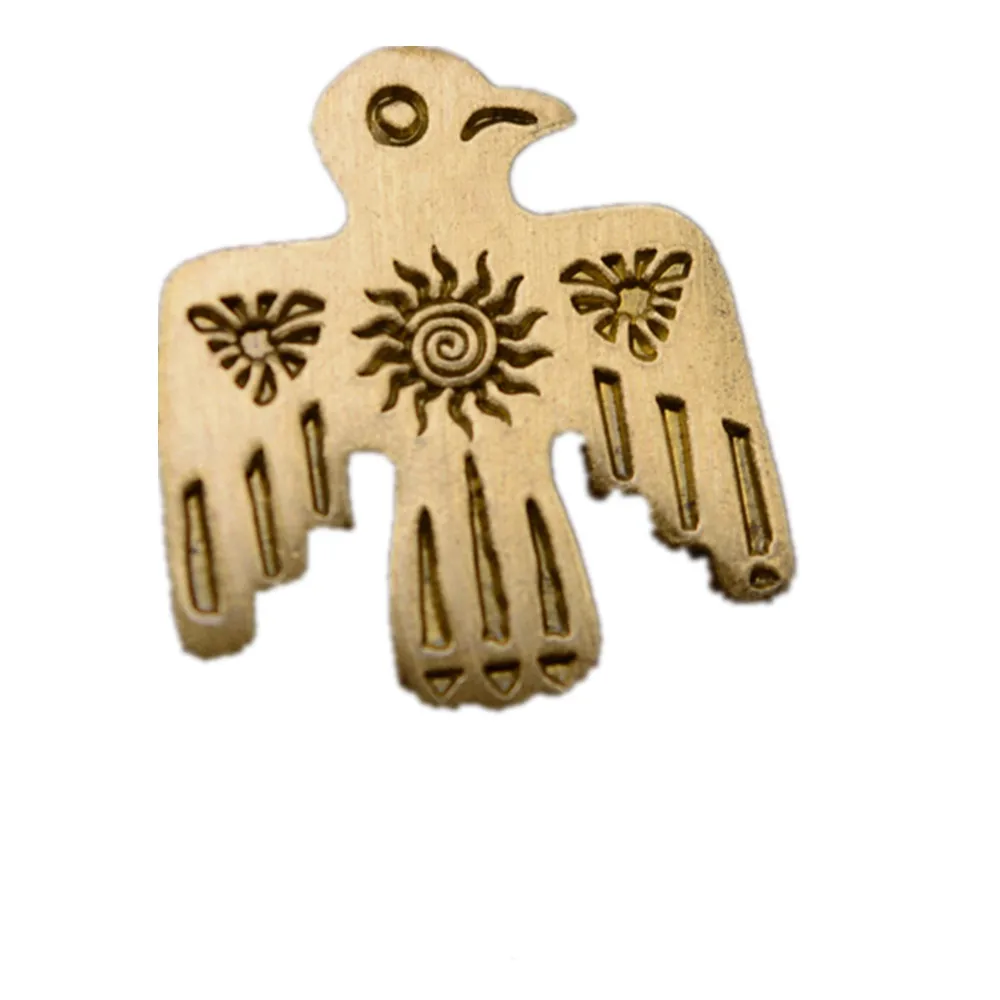 

American Thunderbird Badge Military Metal Tactical Insignia WW2 Retro Collar Pin Commemorative Brooch