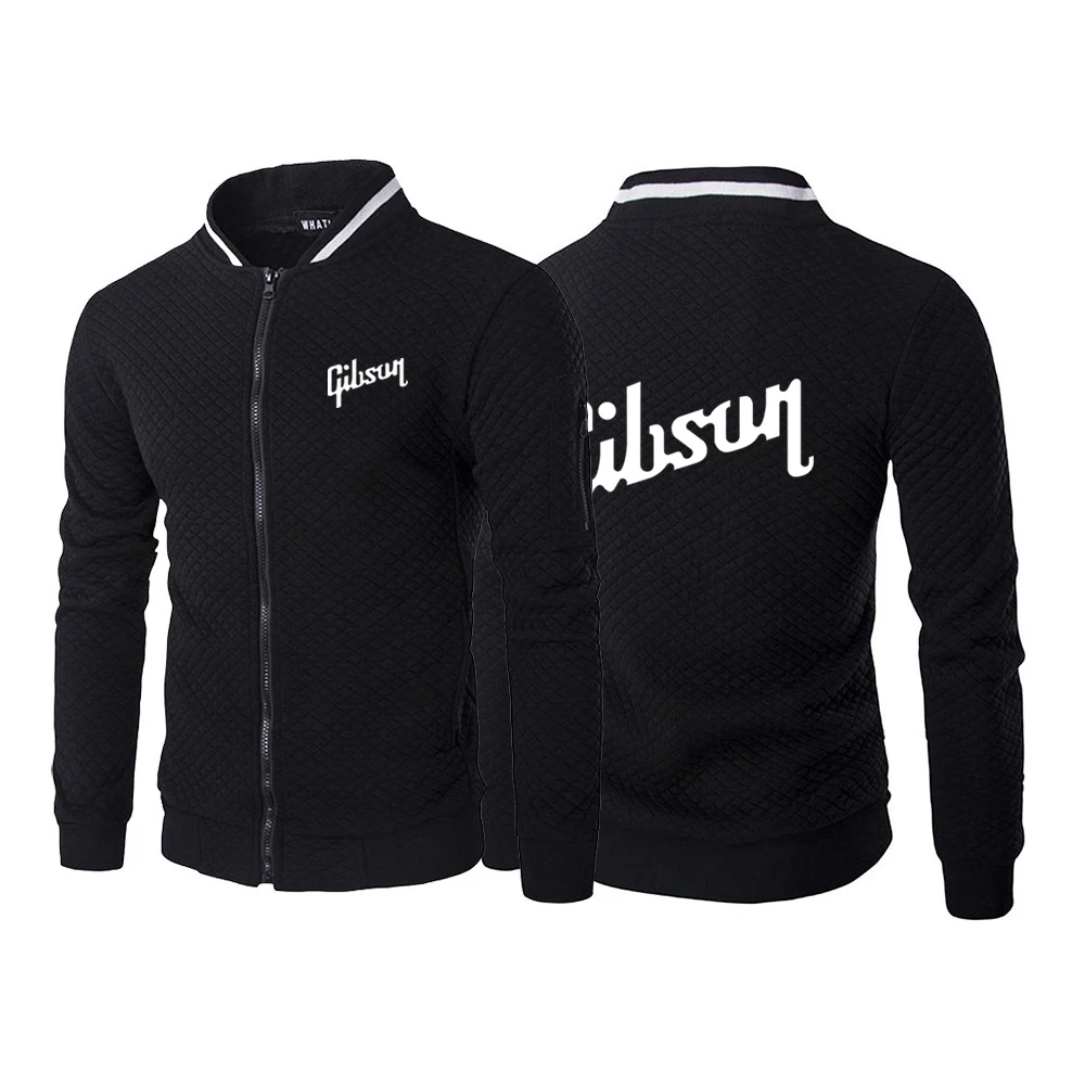 

Gibson Printing 2022 New Spring Autumn Men's Long Sleeve Jacket Sportswear High street Casual Zipper Hoody Sweatshirts Tops