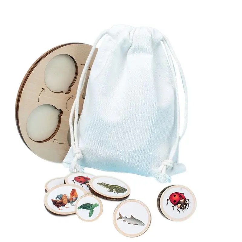 

Головоломка Монтессори с циклом роста жизни, фигурки животных, подходящая игра, пазл для малышей, развивающие игрушки для детей 3-6 лет, для дошкольного возраста