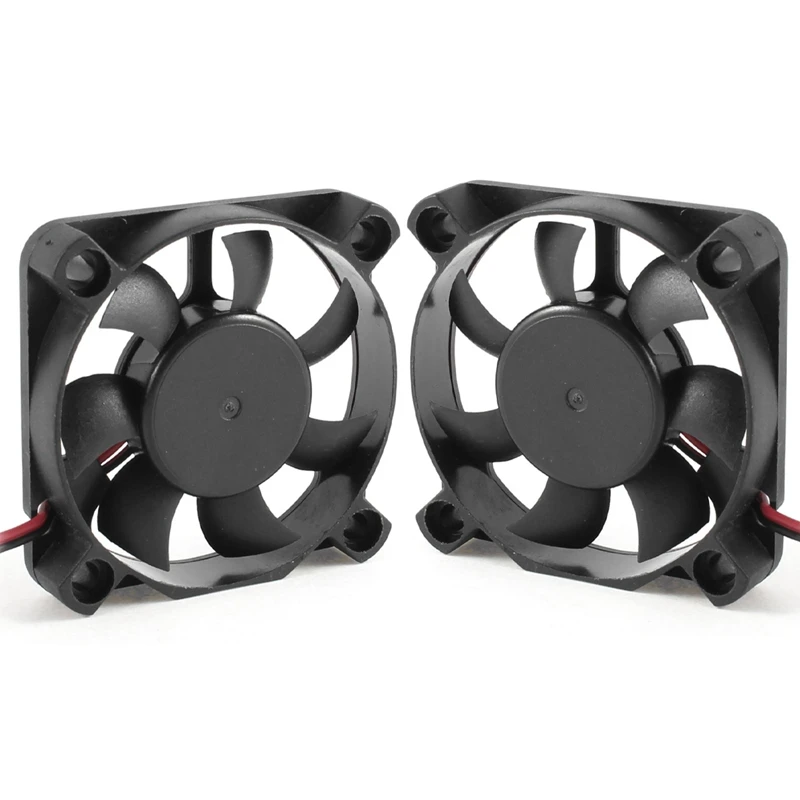 

2Pcs 50Mm X 10Mm DC 12V 2-Pin Connector Computer Case Cooler Cooling Fan