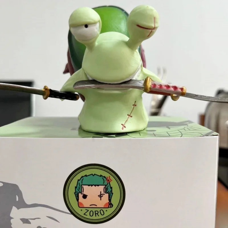 Аниме One Piece Den Mushi Zoro фигурка 11-12 см телефон улитка червь ПВХ коллекционная игрушка