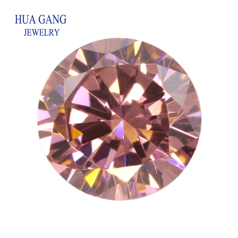 

Light Rhodolite 3.25-12mm Cubic Zirconia Round Shape AAAAA Brilliant Cut Loose CZ Stone Synthetic Gems For Jewelry Free Shipping