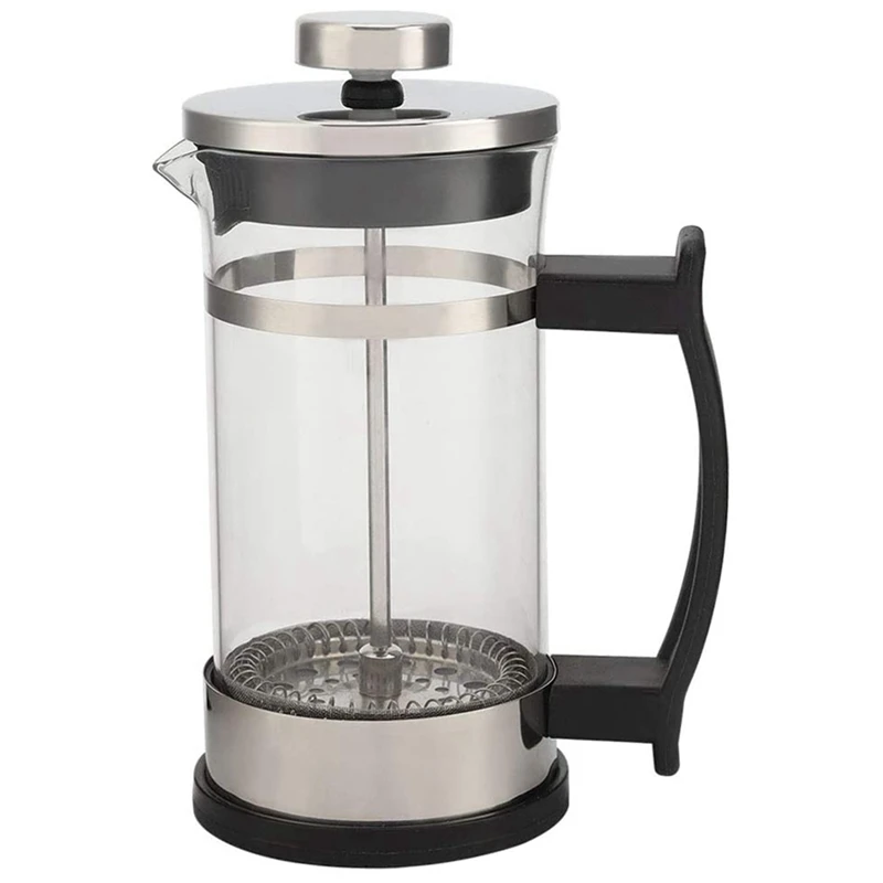 

Coffee Maker Pot, Stainless Steel Glass Coffee Pot French Press Filter Pot Household Tea Maker,Suitable for Making Tea