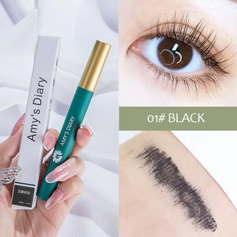 

Slender Brush Head Mascara Waterproof And Sweatproof Makeup Slender Curling Not Easy To Smudge Natural Long-lasting Cosmetics