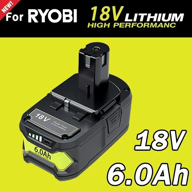 6 Ач для RYOBI 18 В аккумулятор P108 One + Plus литий-ионный электроинструмент P104 P107 RB18L50 RB18L20
