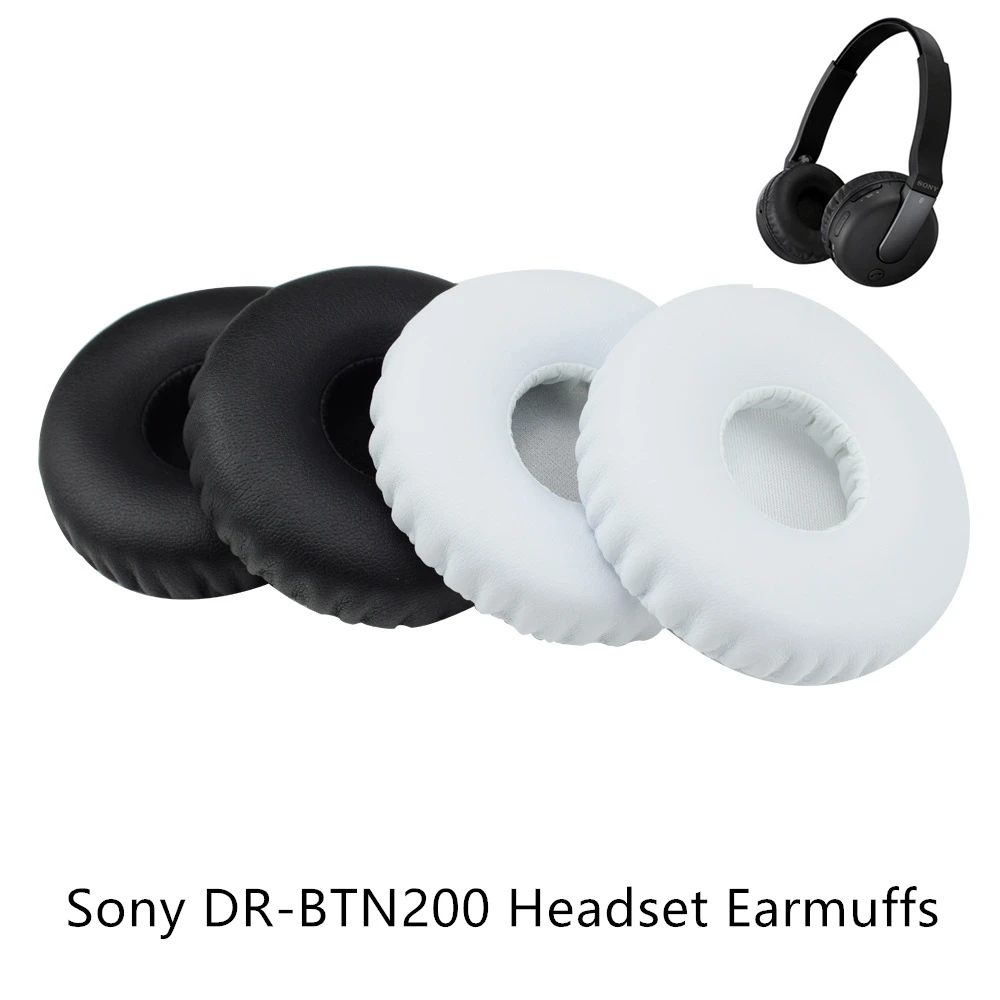 

1Pair for Sony DR-BTN200 Headset Earmuffs Sponge Cover Protein Leather Ear Cushions EarPad Replacement Holster Case Accessories