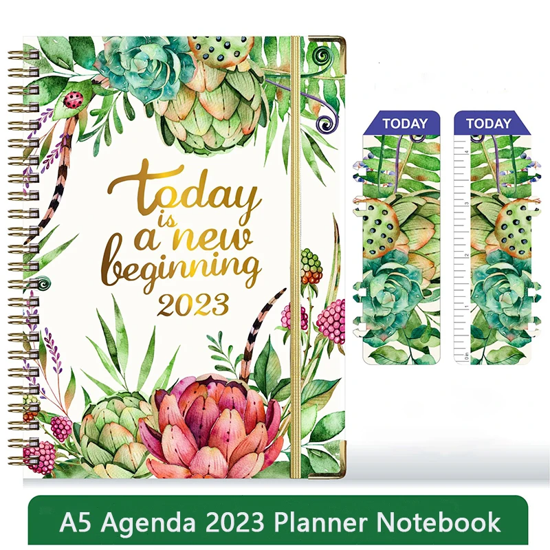 

A5 Agenda 2023 Planner Spiral Notebook Schedule Journal Stationery Notepads Kawaii Sketchbook School Accessories Budget Diary