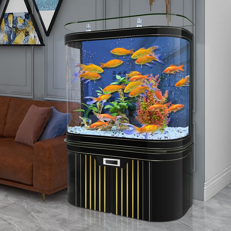 Легкий роскошный аквариум для гостиной небольшой бытовой фильтр с большим дном