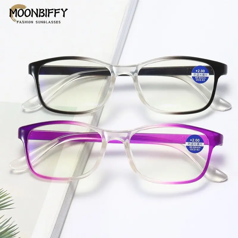 

Fashion Reading Glasses Anti-Blue Light Presbyopic Eyeglasses Women Men Portable Anti-fatigue Eye Protection Eyewear +1.0~+4.0