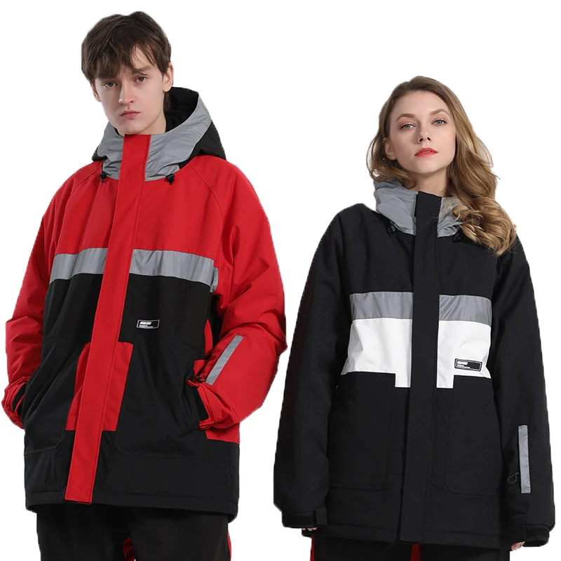 

Colorful Luminous Men's or Women's Snow Suit Wear Snowboarding Clothing 15K Waterproof Winter Warm Costumes Ski Jackets Unsex