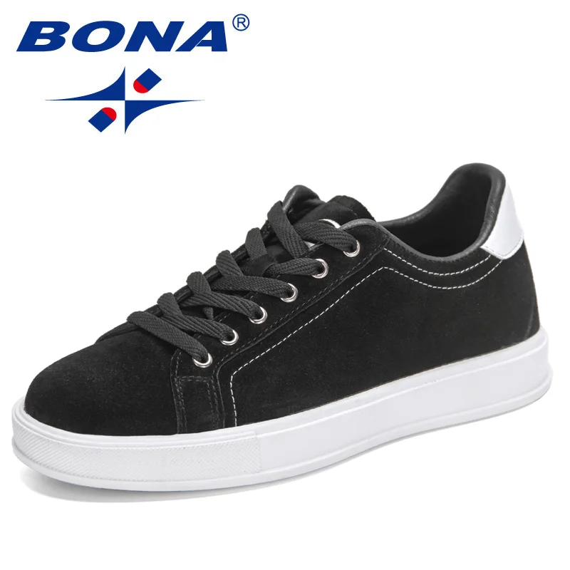 

BONA 2022 New Designers Suede Breathable Outdoor Light Sneakers Men Fashion Casual Shoe Man Comfortable Platform Vulcanized Shoe