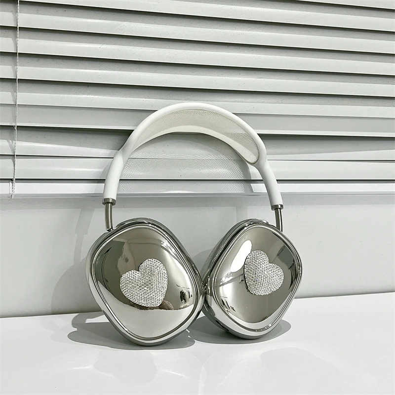 Роскошный уникальный модный милый чехол для наушников с бриллиантовым сердечком