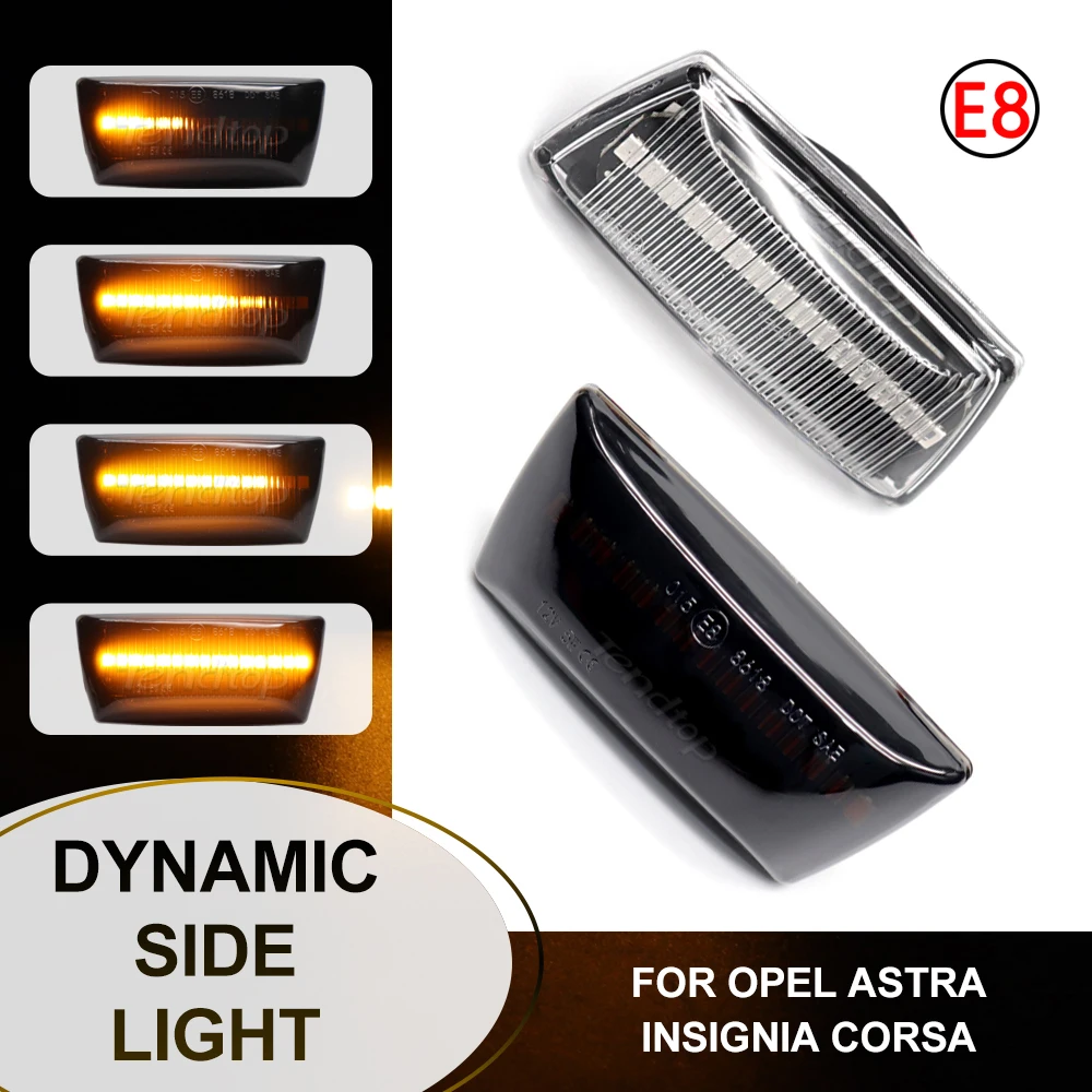 

Dynamic Car Side Marker Light Sequential LED Turn Signal Indicator Blinker Lights For OPEL Astra H Zafira B Corsa D Insignia A