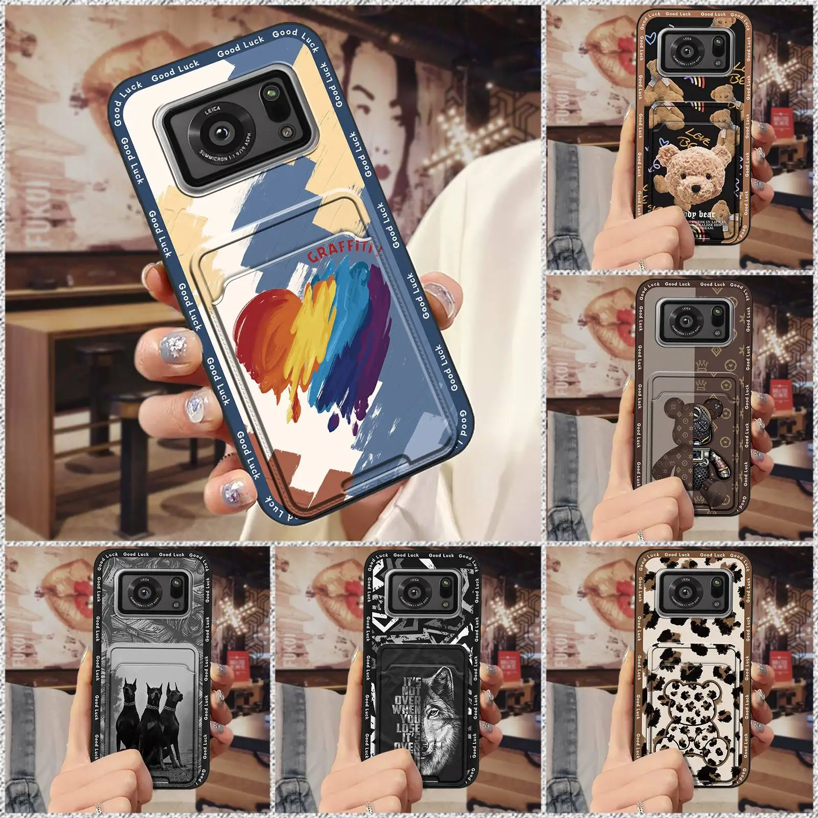 Чехол для телефона из ТПУ с граффити Sharp Aquos R6/Чехол/P6/R6G