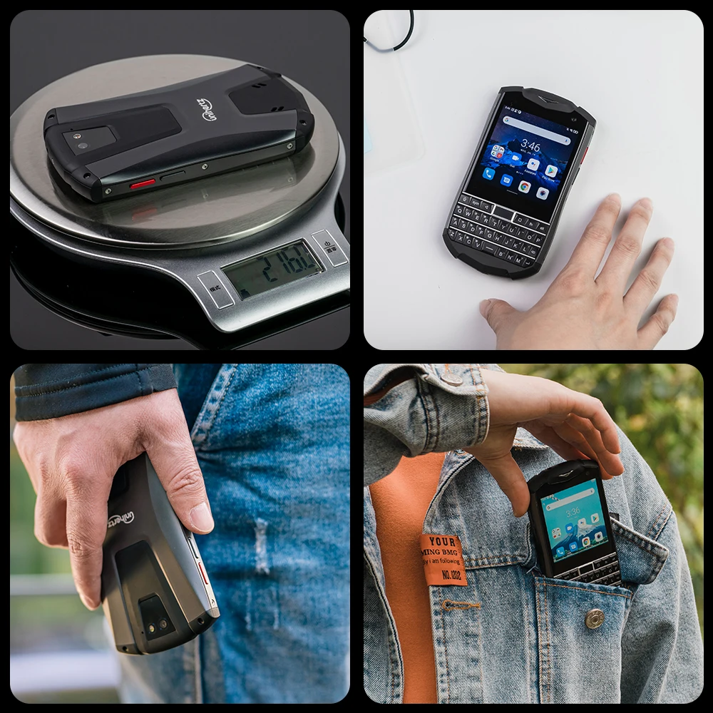 Unihertz Titan Pocket QWERTY Keyboard Portable Smartphone 4G Android 11 6GB 128GB Octa Core Dual SIM Unlocked NFC Mobile Phone