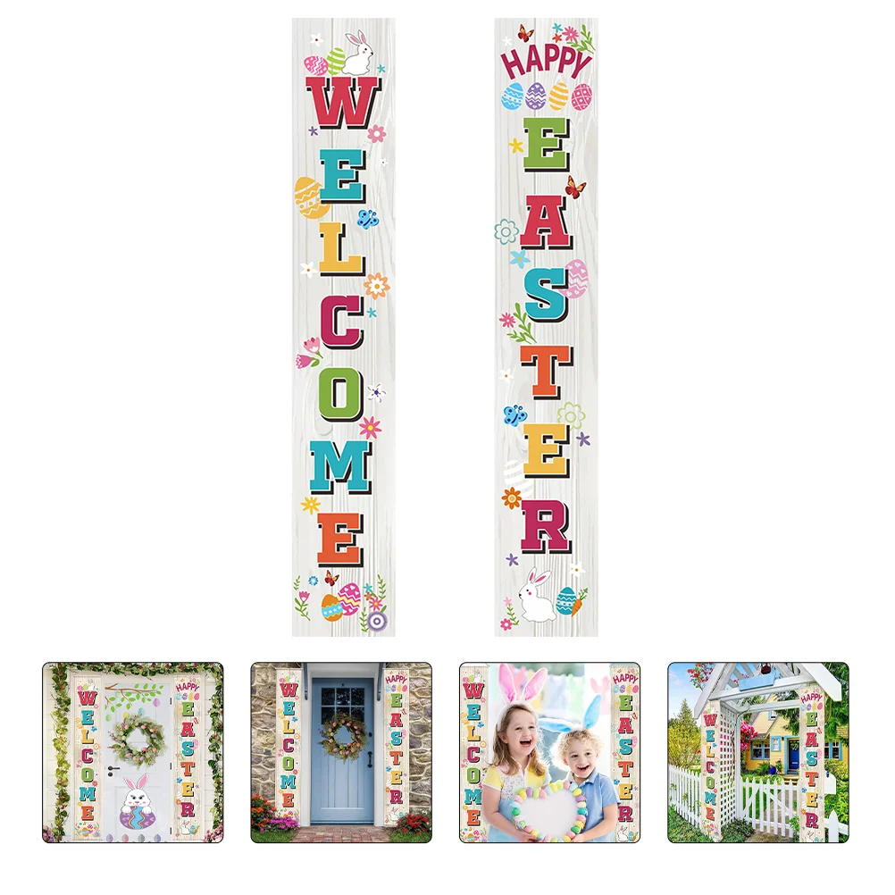 

1 Pair Easter Party Couplets Decorative Couplets Party Supplies (Assorted Color)