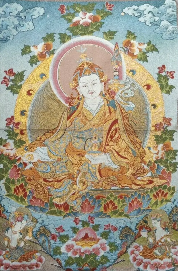 

Шелковый тибетский танга Падмасамбхава 60x90см