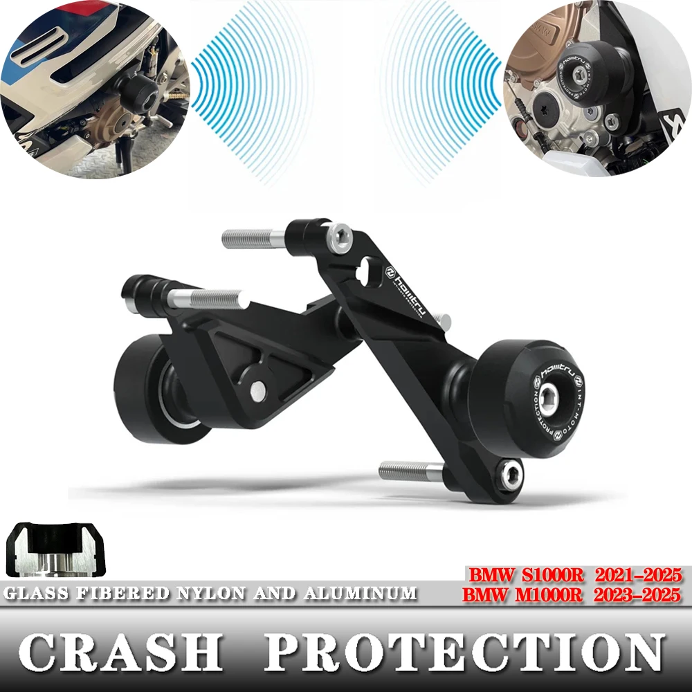 

Для BMW s1000r/m1000r и S1000R 2021-2025/M1000R 2023-2025 защита от падения мотоцикла алюминий + нейлон стекловолокно