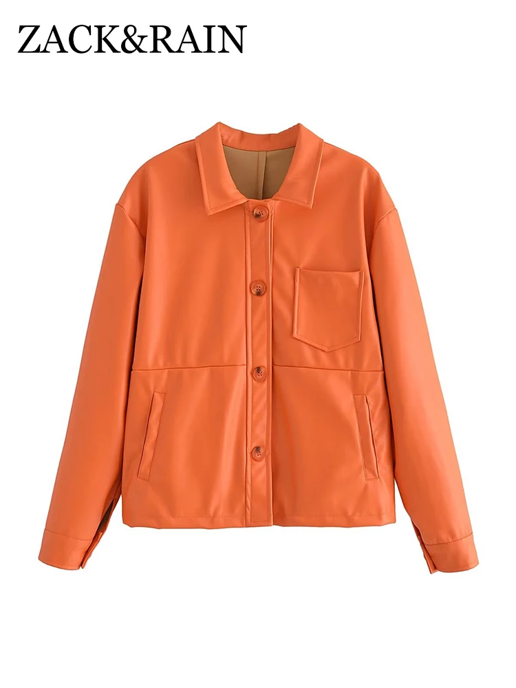 Vintage Loose Streetwear Pockets Female Chic Outwear