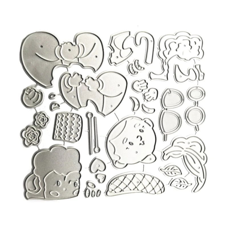 

Металлические пресс-формы в виде бабушки и дедушки, аксессуары для украшения фотоальбома, поделки «сделай сам» для семейного и вечернего дн...