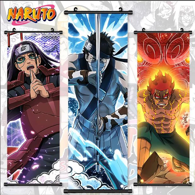 

Print Poster Anime Wall Naruto Artwork Uchiha Madara Pictures Namikaze Minato Painting Canvas Tsunade Hanging Scrolls Home Decor