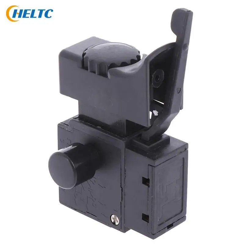 

Black New 1PC FA2-6/1BEK Lock On Power Tool Electric Drill Speed Control Trigger Button Switch 6(6)A 250V 5E4