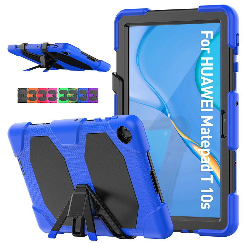 

Детский противоударный чехол для планшета Huawei MatePad T10 T10S AGR-L09/W09 AGS3-L09/W09 10,1 дюйма, жесткий сверхпрочный силиконовый чехол + ПК