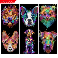 dog pictures 5d diamond painting animals diamond mosaic color doodle dog totem full rhinestone embroidery diy home wall decors