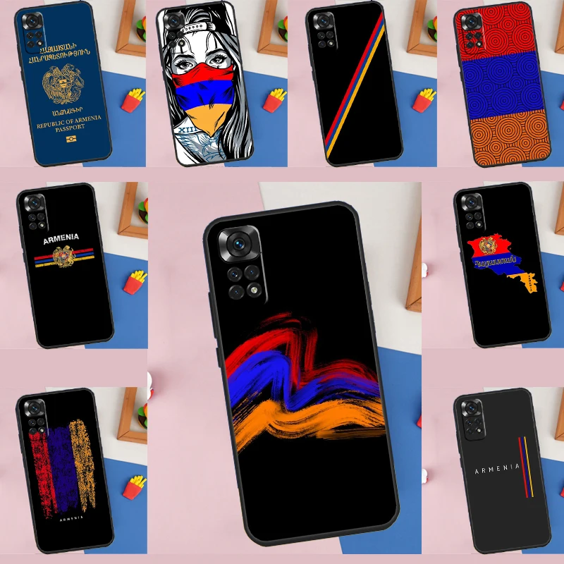 Армения с армянским флагом Funda для Xiaomi Redmi Note 14 9 10 11 12 13 Pro 9S 10S 11S 12S 13C 10C 12C 14C Case