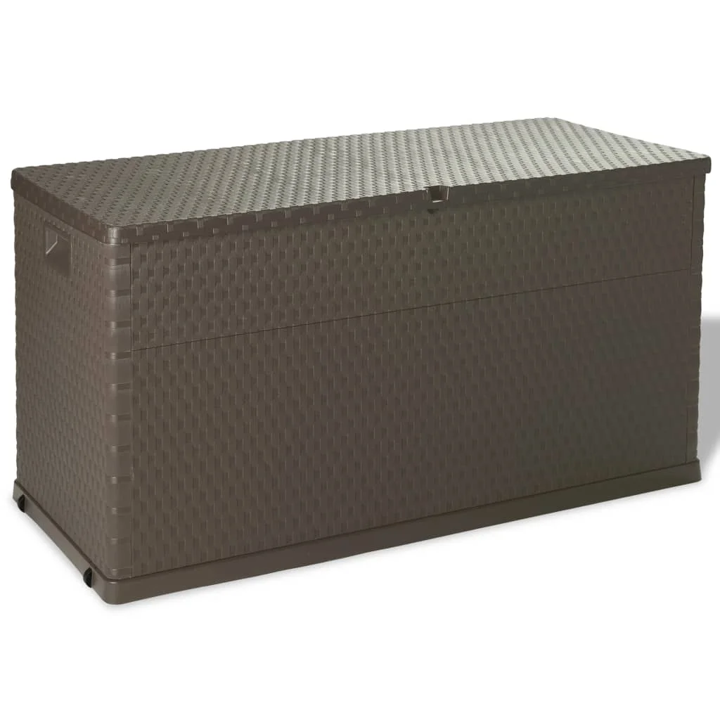 

Outdoor Patio Storage Box Garden Outside Cabinet Furniture Seating Decor Brown 47.2"x22"x24.8"