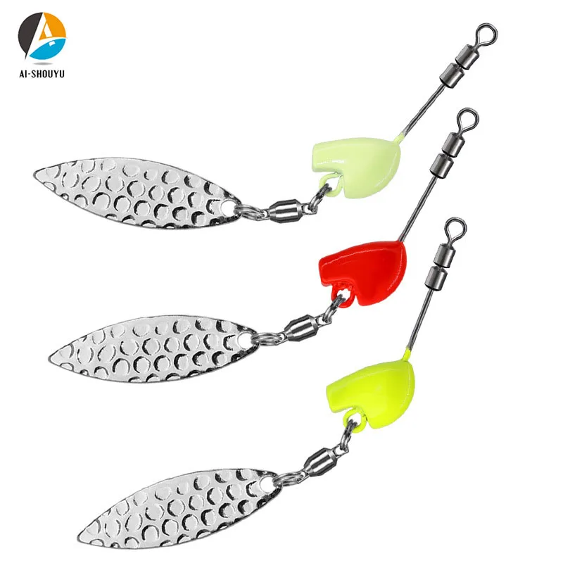 

AI-SHOUYU 5pcs/lot Lead Jig Head Fishing Hooks With Metal Spoon Rig 3g/4g/5.5g/7g Lifelike Jigs Head Hook Fishing Tackle Sets