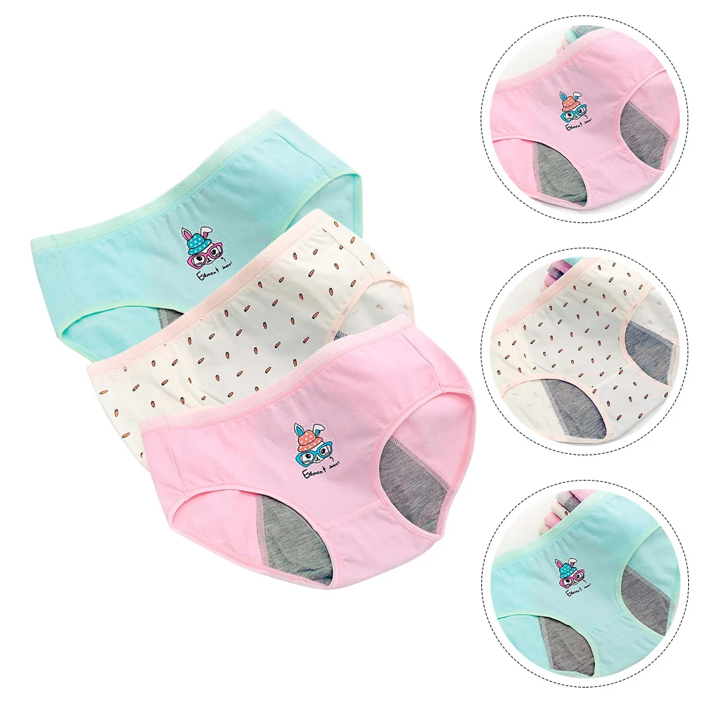 

3 Pcs Breathable Menstrual Period Student Leak Proof Xl Spandex Sanitary Pants