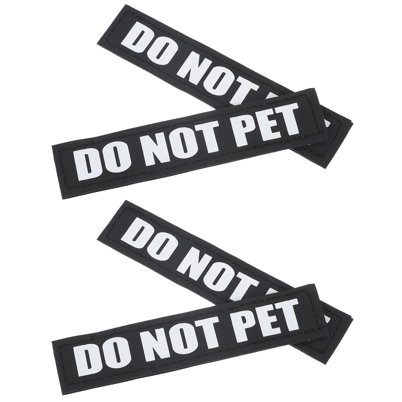 

2 Pairs Dog Harness Stickers Vest Patches Reflective Dog Harness Patches for Pet Night Use