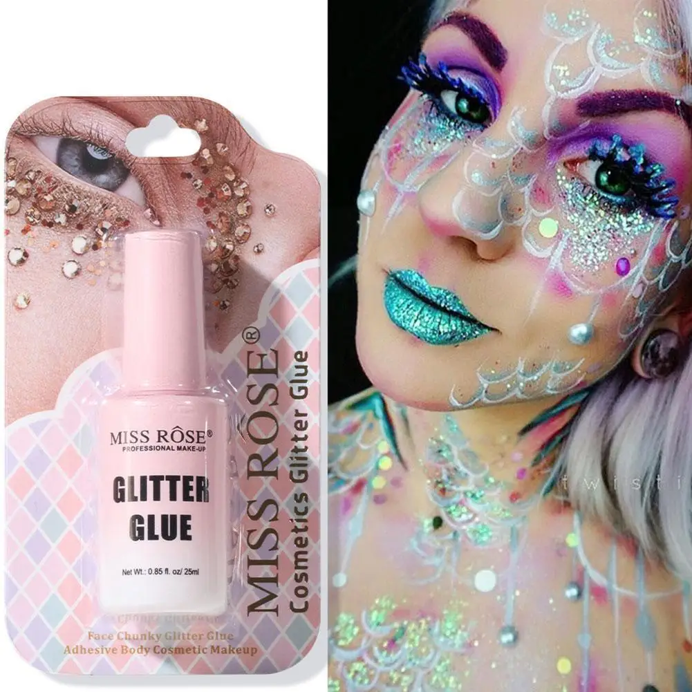 

Makeup Sequins Eye Shadow Glitter Glue Bright Powder Eye Body Waterproof Drying Highlight Primer Transparent Shadow Quick F T4M4