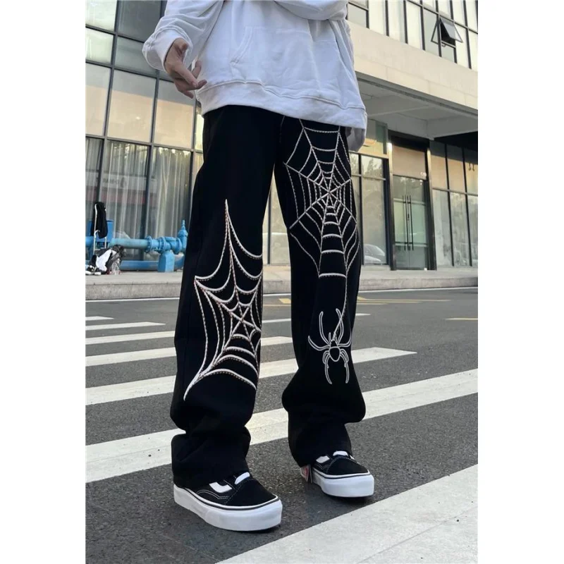 Spider Baggy Harem Pants Streetwear Men 2020 Summer Hip Hop Casual Trousers Fashion Male anime cargo pants y2k men japaneseY2K