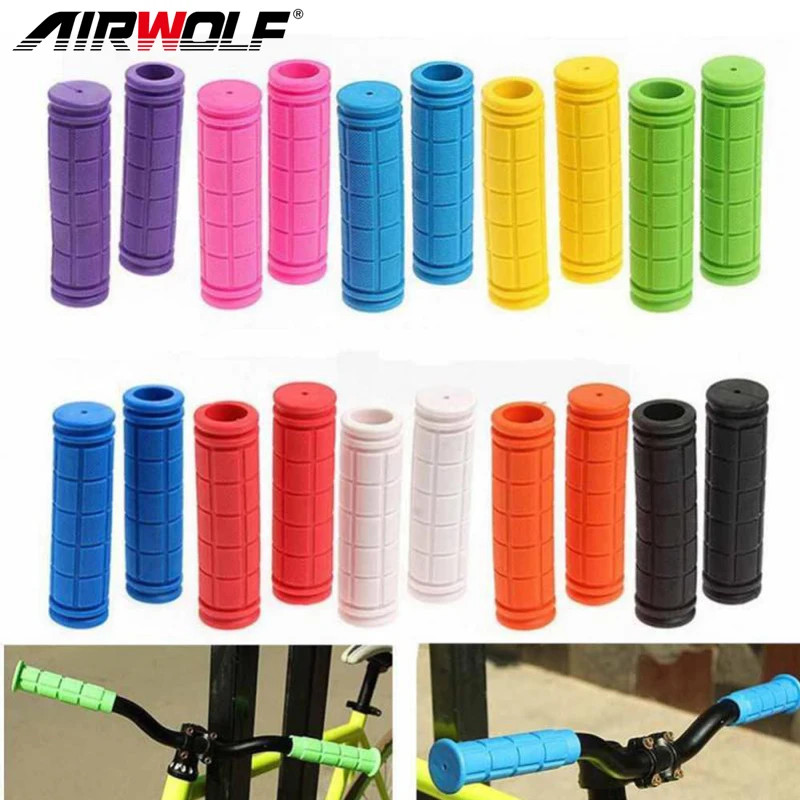 

2pcs Bike Handlebar Grip Scooter Handle Bar Rubber Cover Cycling Mountain Bicycle Handles Anti-skid Bicycles Grips Accessories