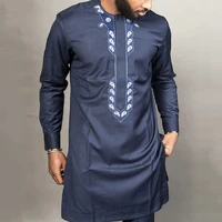 dashiki mens shirts african ethnic embroidered tops round neck casual long sleeves t shirt spring summer banquet man clothing