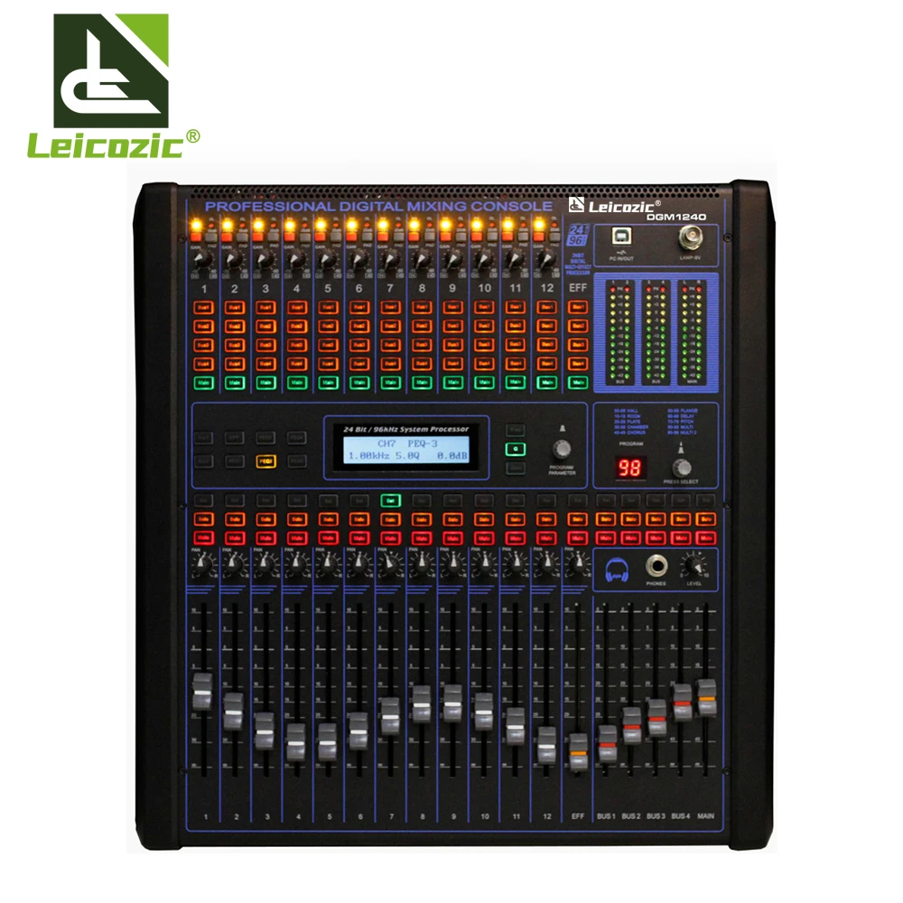 Leicozic 12 Channel Professional Digital Mixer Audio Mixing Desk Console Studio Mikser Consola DJ For Stage Church Sound Bar on -> Цифровой микшер Leicozic 12 каналов профессиональный аудио микширования студийный миксер консоль DJ для сцены, церкви, ба