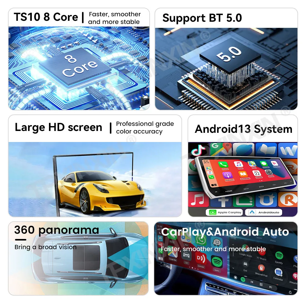 Обновление для Dodge Challenger 2010-2024 автомобильный мультимедийный плеер навигация GPS