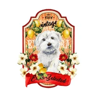 diy cartoon fashion cute dog patch stickers vinyl ironing stickers decor heat sensitive patches iron on transfers for clothing