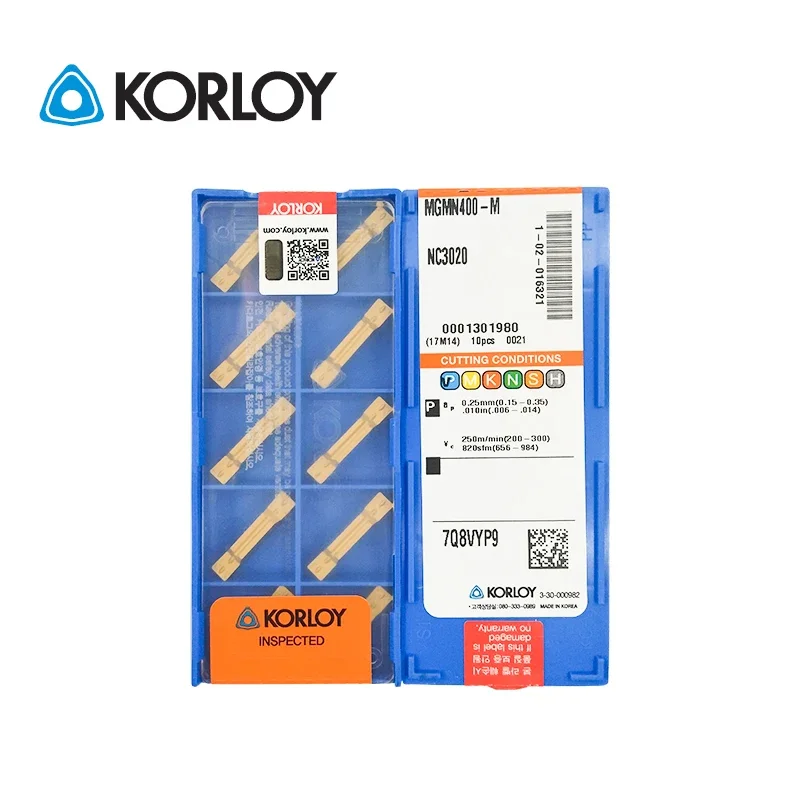 10 шт. KORLOY оригинальные MGMN MGMN400 M NC3020 NC3030 NC3120 PC5300 PC9030 PC215K CN2000 HO1 многогранные