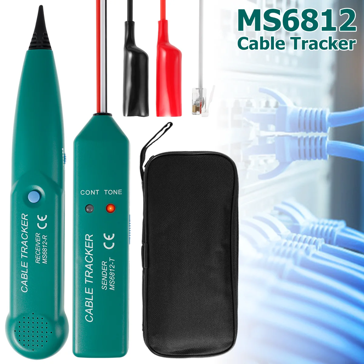 

Cable Track Tester Precise Electrical Wire Tracer Hand-held Cable Signal Locator Tester Telephone Line Test Detector