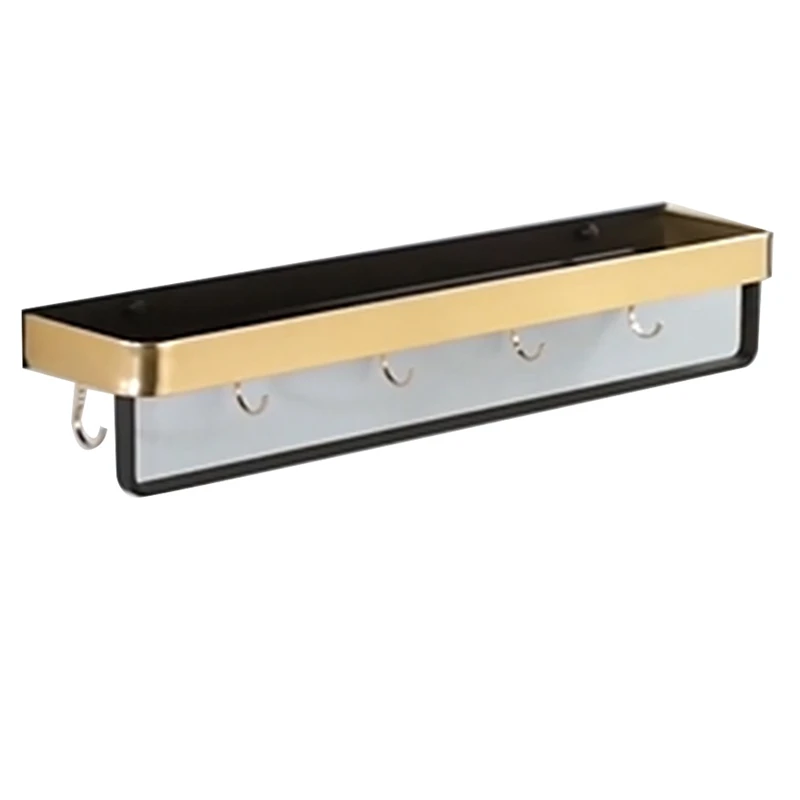 

Настенная полка для ванной комнаты, угловая полка для ванной комнаты, настенное пространство, алюминиевый кухонный держатель для хранения ...