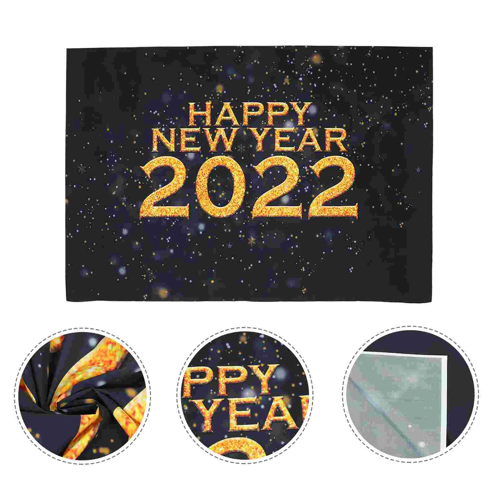 

New Year Backdrop Photography Background Cloth 2022 New Year Party Photo Prop