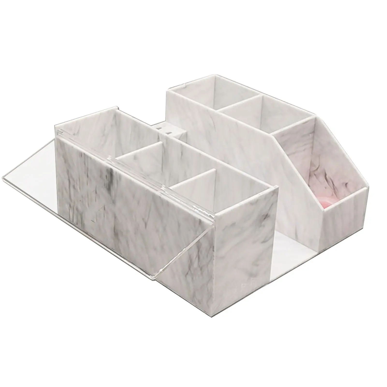 

Round Capacity Tweezer Holder Marbling Eyelash Extension Compartment Makeup Organizer Bird Feeder Tools Birdbath Accessories