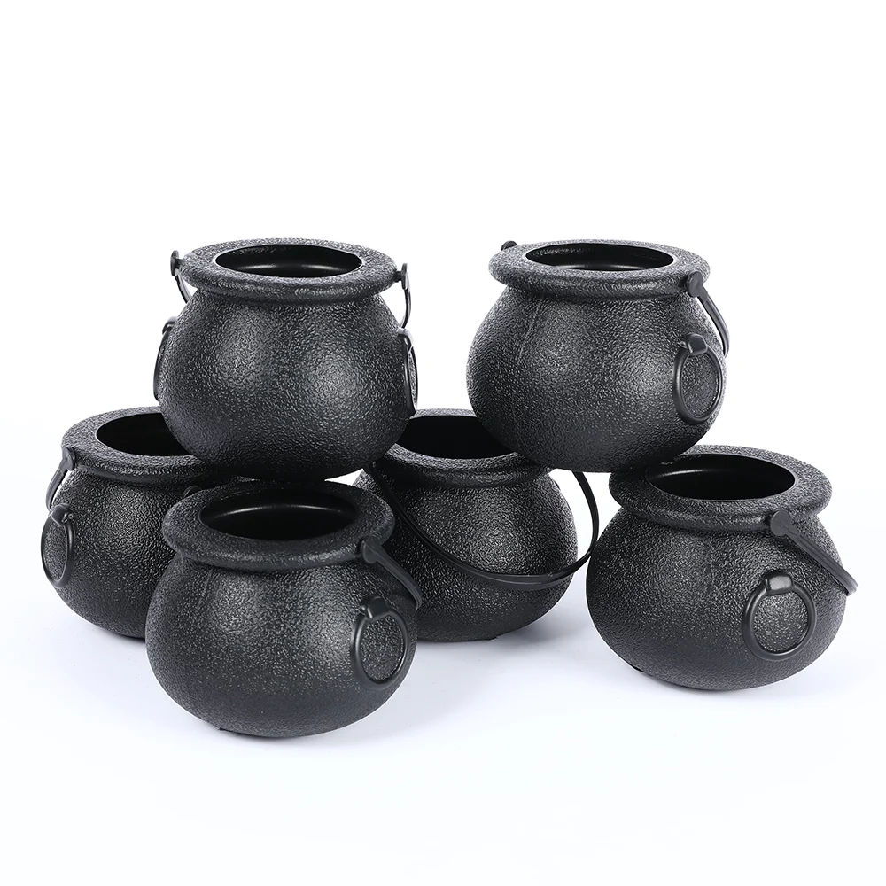 5 шт./Лот пластиковая банка для конфет с белым черепом и черной ведьмой | Дом сад