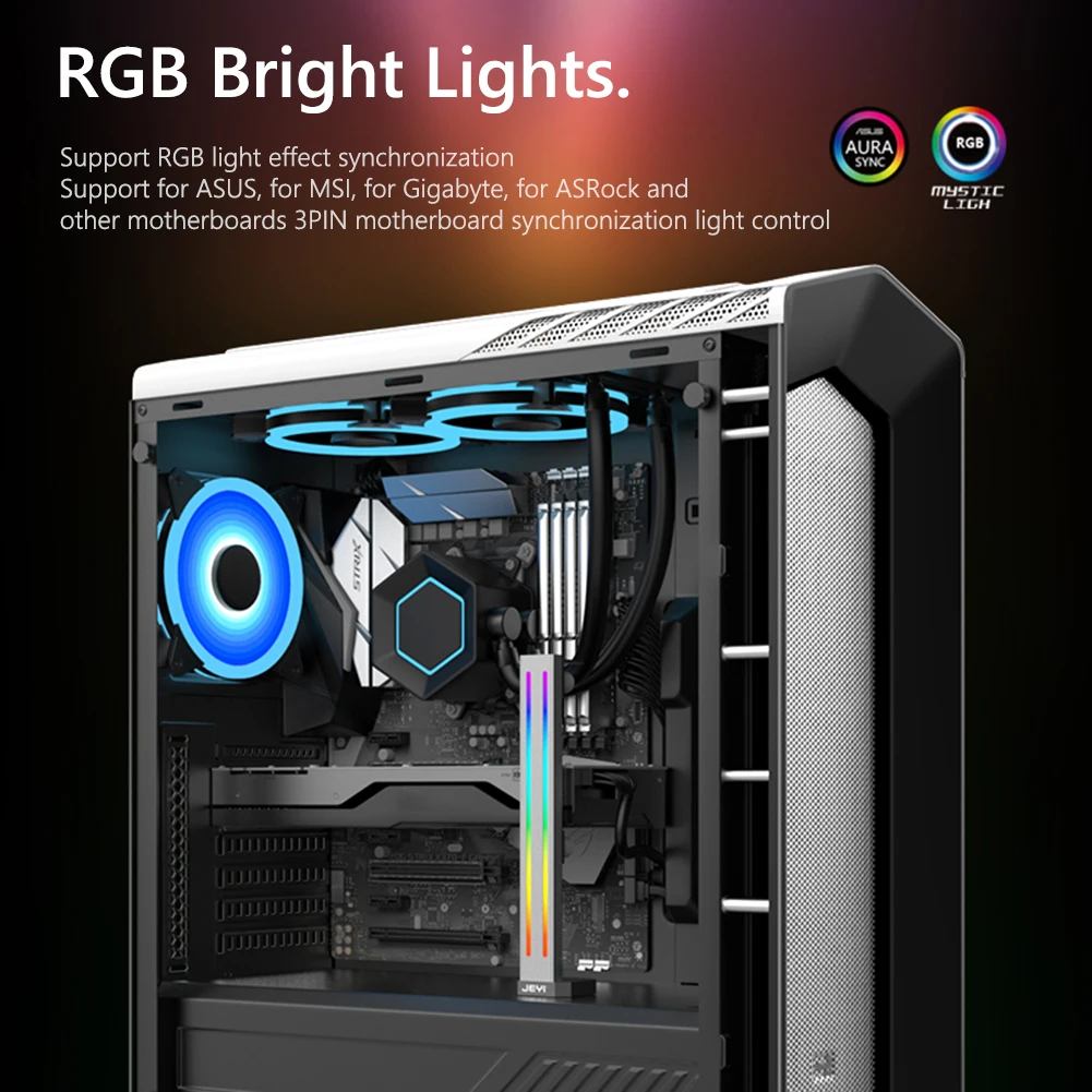 Держатель вентилятора охлаждения ЦП Jeyi 5 в 3 контакта Rgb Sata 15 контактов поддержка