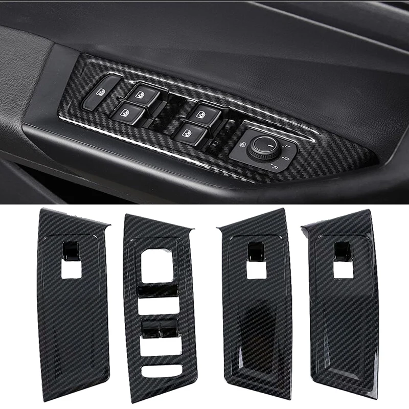 

4 шт., кнопки на внутреннюю панель автомобильного стеклоподъемника для Volkswagen VW T-ROC 2017 2018