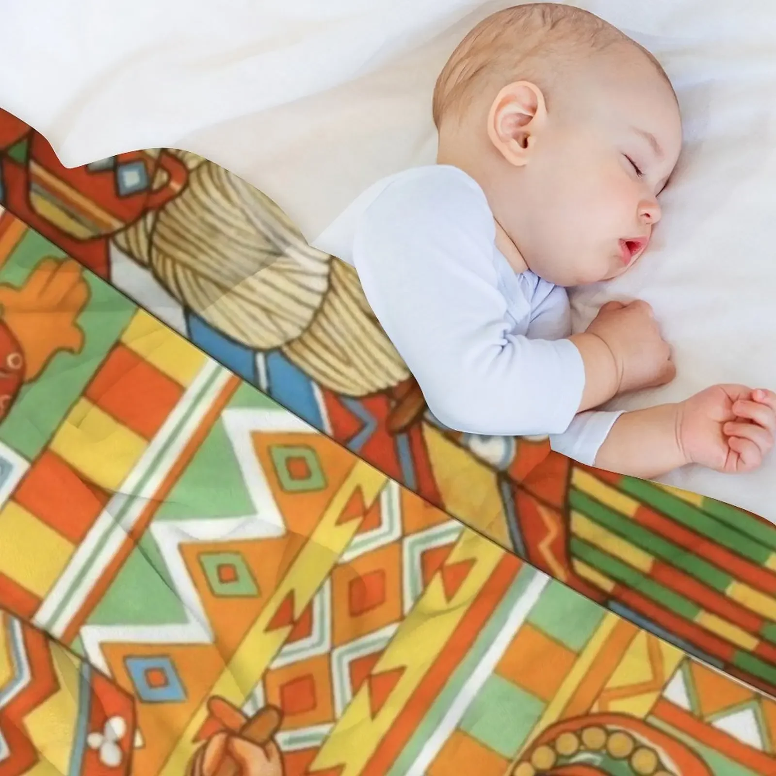 Традиционное плюшевое одеяло Amazigh Berber