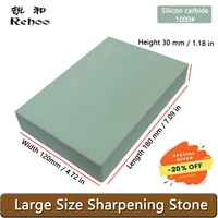 rehoo pro whetstone large size yellow gem green silicon carbide knife sharpening stone grind industrial products kitchen tools